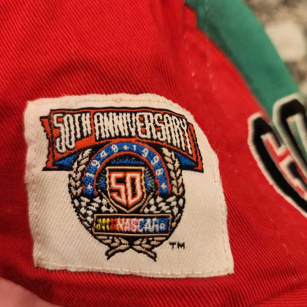 Vintage NASCAR Jeff Gordon 50th Nascar Anniversary Stripes Dupont Snapback hat
